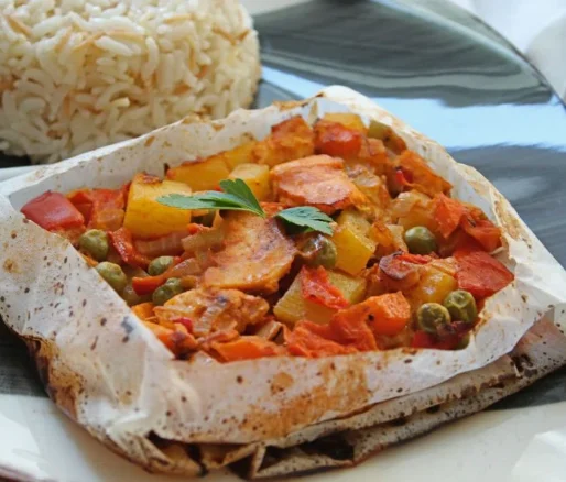 Paper-Wrapped Chicken