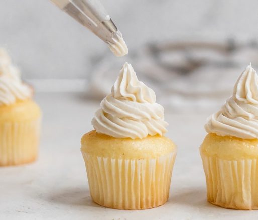 Buttercream frosting: a smooth and creamy icing for cakes and cupcakes, adding a touch of sweetness and elegance.
