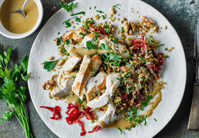 tahini chicken salad