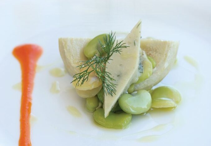 Artichokes with Fava Beans in Olive Oil
